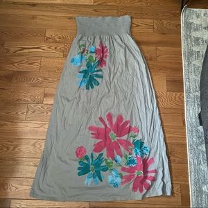 🖤3/$25 Long Strapless Maxi Dress